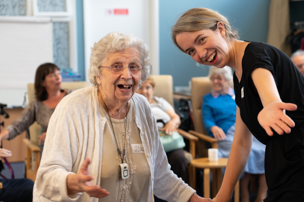 Charity - Elderly lady and younger lady