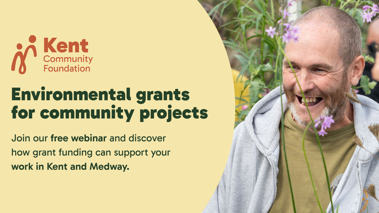 Environment funding webinar - man smiling in a garden