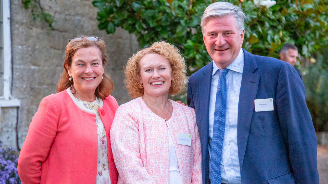 Kate Fenwick DL, Kent Community Foundation CEO Josephine McCartney and Hugo Fenwick