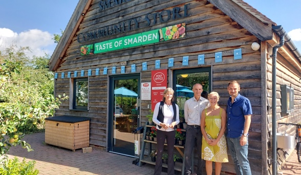 Smarden Community Store - the team standing out the front