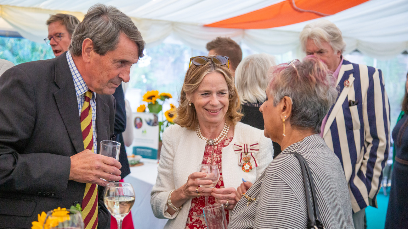 Trevor Minter OBE DL, Lord-Lieutenant of Kent, The Lady Colgrain and Nadra Ahmed CBE DL