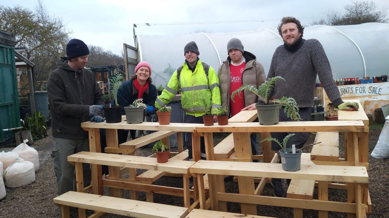 Circular Margate - members making furniture